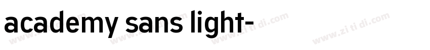 academy sans light字体转换